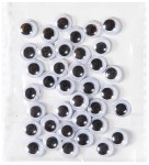DPCRAFT Oczka ruchome samoprzylepne do maskotek 8 mm 36 sztuk
