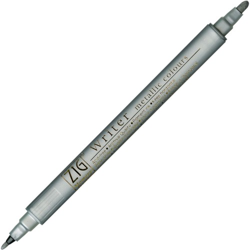 PISAK METALICZNY DWIE KOŃCÓWKI SREBRO 1,0 1,2 MM.jpg