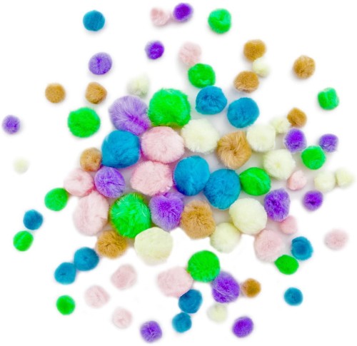POMPONY AKRYLOWE MIX PASTEL, 78 SZT..jpg