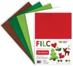 HAPPY COLOR Filc dekoracyjny 20x30 cm 1,5 mm 5 kolorów CHRISTMAS