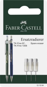 FABER-CASTELL Gumka zapasowa do ołówków TK-Fine 3 szt