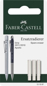 FABER-CASTELL Gumka zapasowa Apollo Grip 2011 2010 3 szt