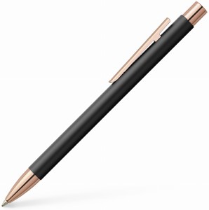 FABER-CASTELL Długopis stalowy Neo Slim CZARNY ROSE GOLD