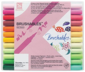 ZIG Kuretake Pisak pędzelkowy brush pen do kaligrafii 24 kolory