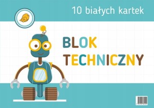 SOPLAK Blok techniczny biały A4 150 g/m2 10 kartek