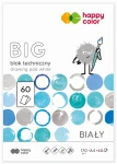 HAPPY COLOR Blok techniczny biały A4 170 g 60 kartek