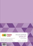 HAPPY COLOR Folia piankowa blok A4 5 arkuszy VIOLET