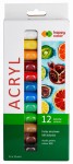 HAPPY COLOR Farby akrylowe w tubkach 12 kolorów x 12 ml