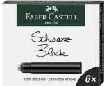 FABER-CASTELL Naboje do pióra 6 sztuk CZARNE