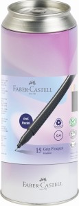 FABER-CASTELL Cienkopisy pisaki Grip w puszce 15 kolorów + pastel