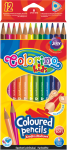 COLORINO Kredki ołówkowe trójkątne 12 kolorów