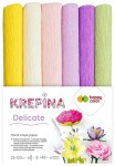 HAPPY COLOR Krepina marszczona bibuła 25 x 100 cm 6 kol Delicate