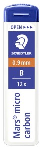 STAEDTLER Rysiki grafity do ołówków Mars Micro Carbon 0,9 mm - RÓŻNE TWARDOŚCI 