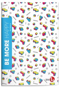 KOH-I-NOOR Zeszyt A4 kratka 48 kartek 100 g Be More Happy WZORY