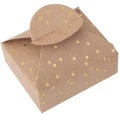 PUDEŁKA SKŁADANE CANDY BOX, 6X7,5X2,5 CM, ZŁOTE KROPECZKI, 4 SZT.jpg