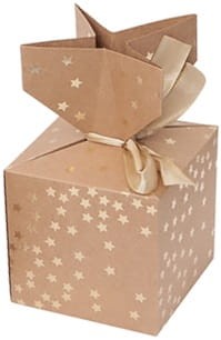 PUDEŁKA SKŁADANE CANDY BOX, 10X10 CM ZŁOTE GWIAZDKI, 2 SZT.jpg