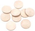 DREWNIANE KORALIKI, MONETKI 40 MM, 10 SZT.jpg