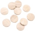 DREWNIANE KORALIKI, MONETKI 30 MM, 10 SZT.jpg