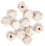 DPCRAFT Drewniane koraliki geometryczne 12 mm 12 sztuk