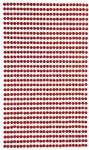 DPCRAFT Kryształki samoprzylepne naklejki 3 mm 806 sztuk CZERWONE