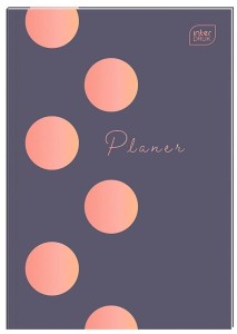 INTERDRUK Planer z notesem w kropki A5 bullet journal 80 k Metallic Kropki