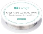 DPCRAFT Drucik miedziany florystyczny scrapbooking 0,3 mm 20 m SREBRNY