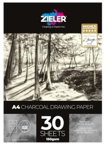 ZIELER Blok do węgla Charcoal Drawing A4 150 g 30 arkuszy