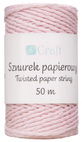 SZNUREK PAPIEROWY SKRĘCANY, RÓŻOWY, 50 M.jpg