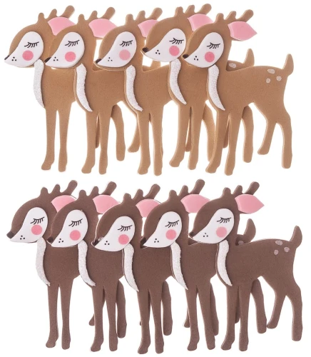 NAKLEJKI 3D Z PIANKI - BAMBI, 10 SZT.jpg