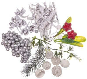 DPCRAFT Naturalne elementy dekoracyjne 40 g BIELONE