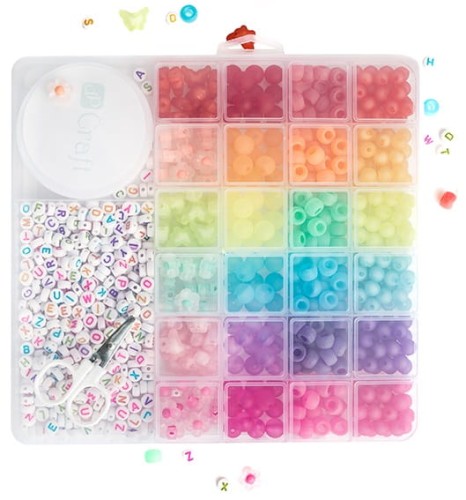 ZESTAW KORALIKÓW DO WYROBU BIŻUTERII Z AKCESORIAMI, MIX WZORÓW, OK 979 SZT.jpg