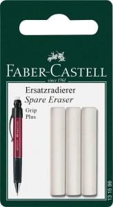 FABER-CASTELL Gumka zapasowa do ołówka Grip Plus 3 szt