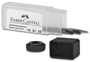 FABER-CASTELL Części zamienne do cyrkli 2 rysiki + śruba + końcówka