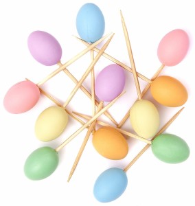 DPCRAFT Mini jajka na piku pisanki 12 szt Tęczowe