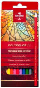 KOH-I-NOOR Kredki ołówkowe Polycolor 12 kolorów