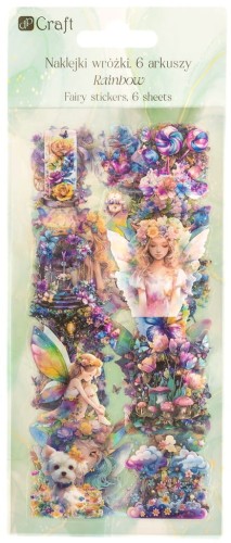 NAKLEJKI PET WRÓŻKI 6 ARKUSZY - RAINBOW.jpg