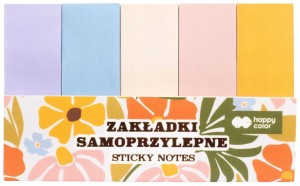 INTERDRUK Zakładki indeksujące karteczki samoprzylepne 5 x 20 Bloom