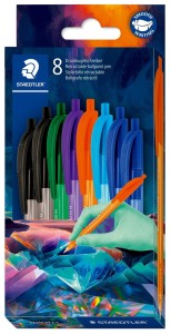 STAEDTLER Długopisy kolorowe trójkątne zestaw 8 kolorów 4230 M