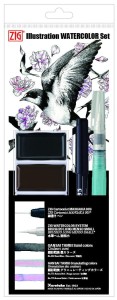 KURETAKE Zestaw do ilustracji akwarelowej Watercolor Set - 7 elementów