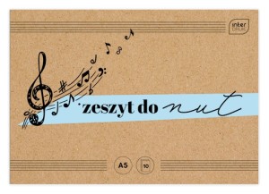 INTERDRUK Zeszyt do nut muzyki pięciolinia A4 16 kartek