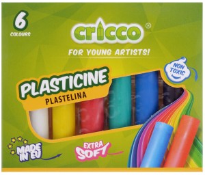CRICCO Plastelina szkolna masa plastyczna 6 kolorów