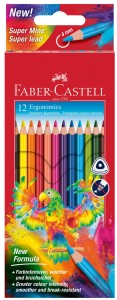 FABER-CASTELL Kredki ołówkowe trójkątne 12 kol Ergonomics