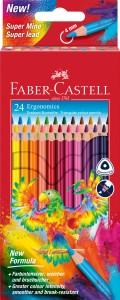 FABER-CASTELL Kredki ołówkowe trójkątne 24 kol Ergonomics