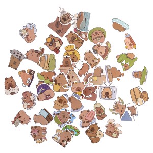 DPCRAFT Naklejki winylowe Kapibara 50 sztuk