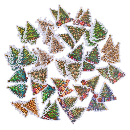 NAKLEJKI WINYLOWE - ŚWIĄTECZNE 4-6 CM, 46 SZT. - CHRISTMAS TREES.jpg
