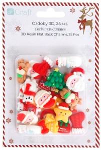 DPCRAFT Świąteczne ozdoby polimerowe 3D 10 sztuk Christmas Candy