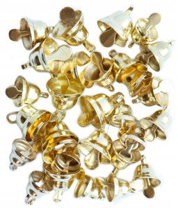 DPCRAFT Dzwoneczki metalowe 30 sztuk ZŁOTE