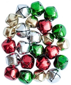 DPCRAFT Dzwoneczki metalowe kolorowe 1 cm 24 sztuki