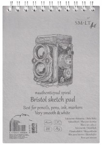 SMLTArt Blok szkicowy szkicownik na spirali A5 185 g 30 arkuszy Authentic Bristol