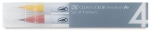 KURETAKE Pisaki Zig Clean Color Real Brush 4 kol Pure Colors